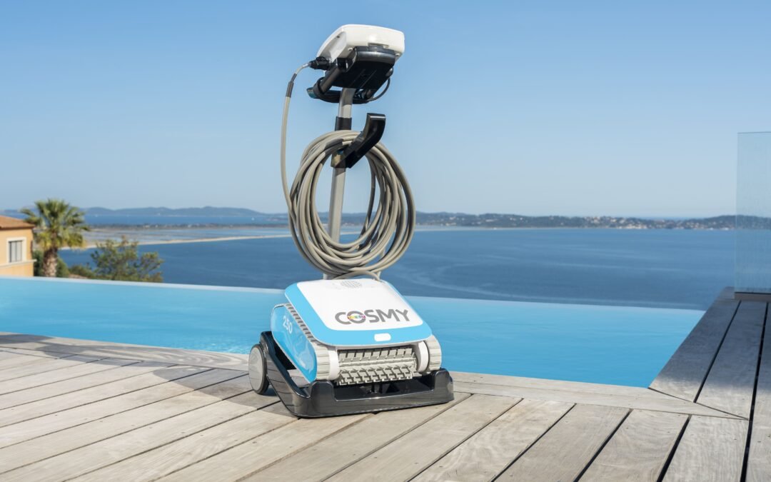 Nettoyage piscine avec un robot